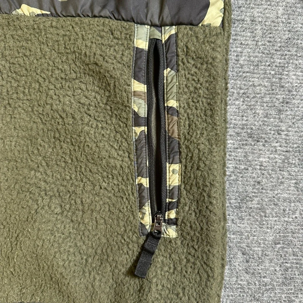 The North Face Teen Boys Denali Hooded Fleece Jacket Camo Green XL 14/16